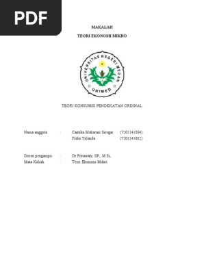 Makalah Kelompok 4 Pendekatan Ordinal Pdf