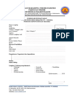 Form Pendaftaran Dan Surat Pernyataan