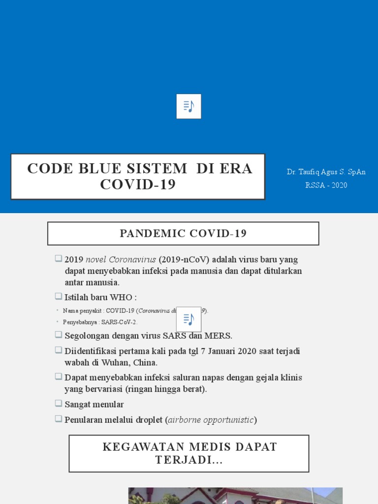 Code Blue Di Pandemic Covid | PDF
