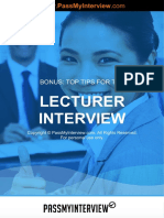 Lecturer Interview: Order ID: 0028913