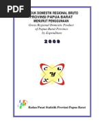 Download PDRB Prov Papua Barat Menurut Penggunaan 2009 by Badan Pusat Statistik Provinsi Papua Barat SN50161258 doc pdf