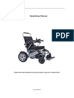 Operating Manual: Please Read These Operating Instructions Before Using Your Freedomchair