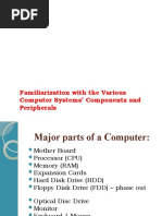 Familiarization With The Various Computer Systems' Components and Peripherals