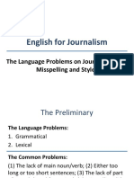 7 English For Journalism - Misspelling and Styles