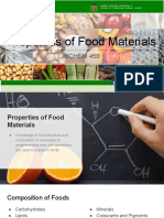 Properties of Food Materials: BCHEM 459