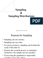 Sampling & Sampling Distributions: Sanjay Rastogi, IIFT, New Delhi