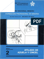 Herramientas para minería: azuela, cincel, esmeril y su uso