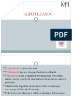 Metodologija Pedagoskih Istrazivanja Hipoteze