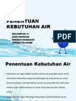 Penentuan Kebutuhan Air