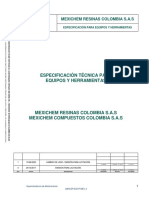 SIM ESP EQ HT MEX - R1 Equipos y Herramientas