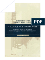 Recursos Procesales Civiles - Hector Oberg Yañez