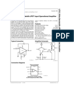 LF351 Wide Bandwidth JFET Input Operational Amplifier: General Description