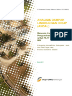 Dokumen AMDAL Studi Kasus Analisis Dampak Lingkungan PLTP Rantau Dedap Sumsel