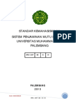Standar Kemahasiswaan Sistem Penjaminan Mutu Internal Universitas Muhammadiyah Palembang