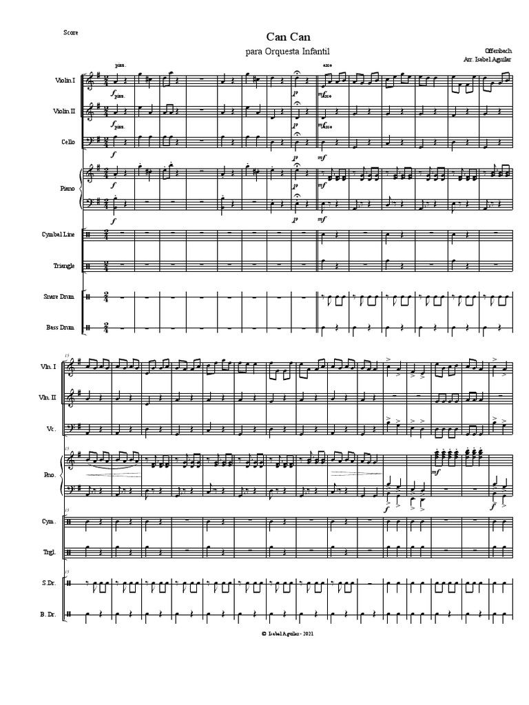Can Can - Score | PDF