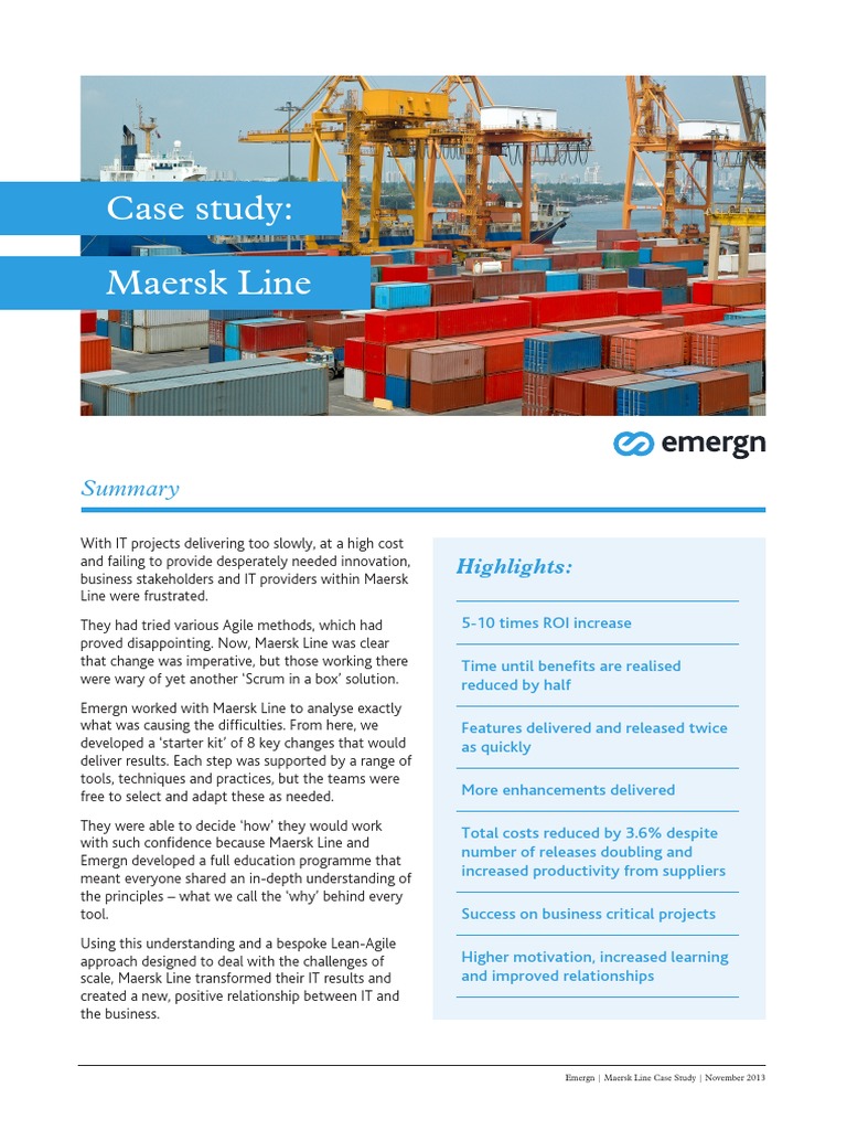 maersk case study pdf