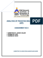 Analysis of Pakistan Industries - Assignment No 05