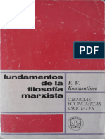 Konstantinov Fundamentos de La Filosofia Marxista Leninista