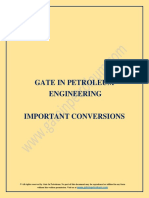 Important Conversions for Gate PE