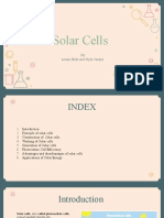 Solar Cells: by Aman Shah and Nyla Vaidya