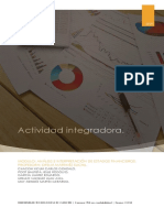 Actividad Integradora de Analisis e Interpretación de Estados Financieros Ut Cancun