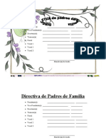 Directiva de Padres - Grado