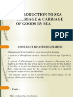 Module 3 INTRODUCTION TO SEA CARRIAGE & CARRIAGE OF GOODS