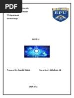 Erbil Technical University Soran Technical Institute IT Department Second Stage