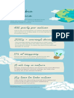 Blue Lined Climate Change Environment Infographic