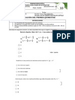 Matemáticas 2do Bachillerato Primer Quimestre 1era Evaluacion