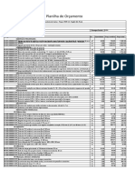 Planilha de Orçamento de Obra Modelo 1