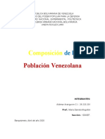 Composición de La Población Venezolana