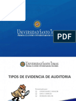 Tipos de Evidencia Auditoria