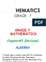 Ders8!9!10-11 General Revision (Chapter 3) (Algebra) (7a)