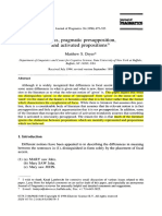 Matthew Dryer 1996 Focus, Pragmatic Presupposition and Activated Propositions