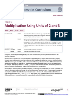 Multiplication Using Units of 2 and 3: Mathematics Curriculum