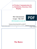 Point-to-Point Wireless Communication (I) : Digital Basics, Modulation, Detection, Pulse Shaping