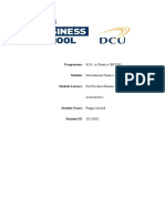 Programme: M.Sc. in Finance (MFCM) : Assessment 1