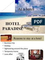 At the Hotel Accommodation Services 99599