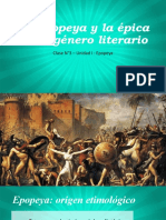 CLASE N°3 - La Epopeya y La Épica Como Género Literario