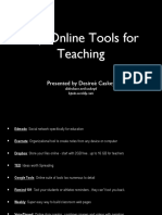 Top Online Tools For Teaching: Presented by Desireé Caskey