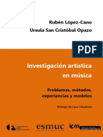 LopezCano SanCristobal Invetigacion Artistica en Musica