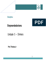 Disciplina Empreendedorismo Unidade 5 - Slides