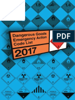 UK - Dangerous Goods Emergency Action Code List 2017