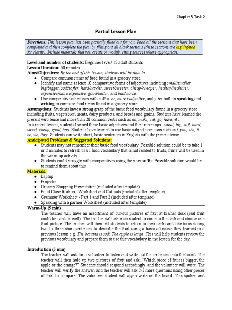 Comparing Food with Comparative Adjectives | PDF | Foods | Verb