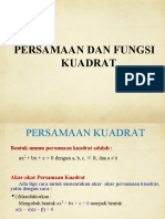 Persamaan Dan Fungsi Kuadrat