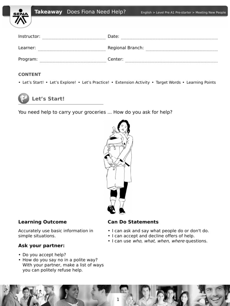 Asking for Help in English | PDF | Communication | Linguistics
