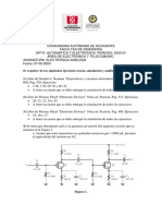 Ejercicios de electrónica analógica sobre amplificadores y circuitos con transistores