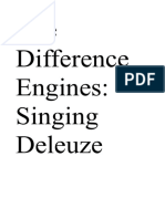 The Difference Engines Singing Delueze Bernhard Lang 