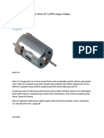 Antarmuka Modul Driver Motor DC L298N Dengan Arduino